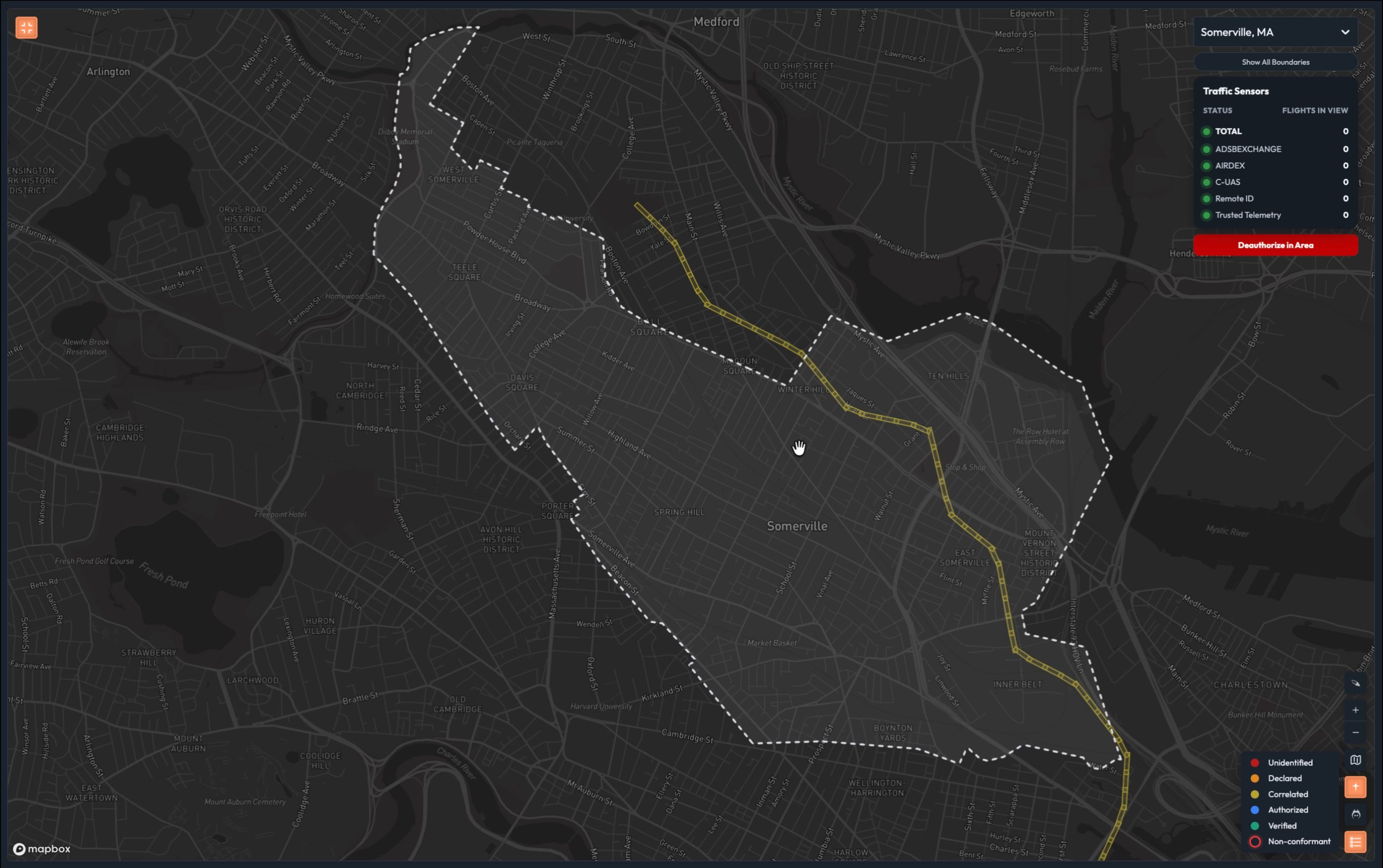 Layer 3 — Yellow dot, operational intent correlated