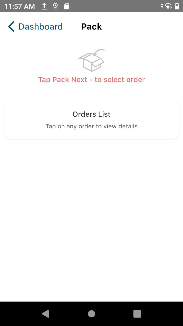 HubOps MCA Dashboard Button Pack Screen