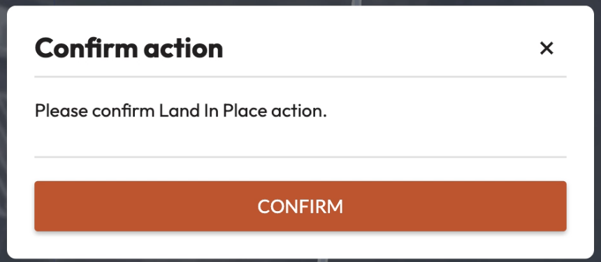 Land In Place Confirmation