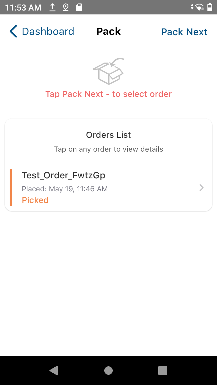 HubOps MCA Pack Next Button