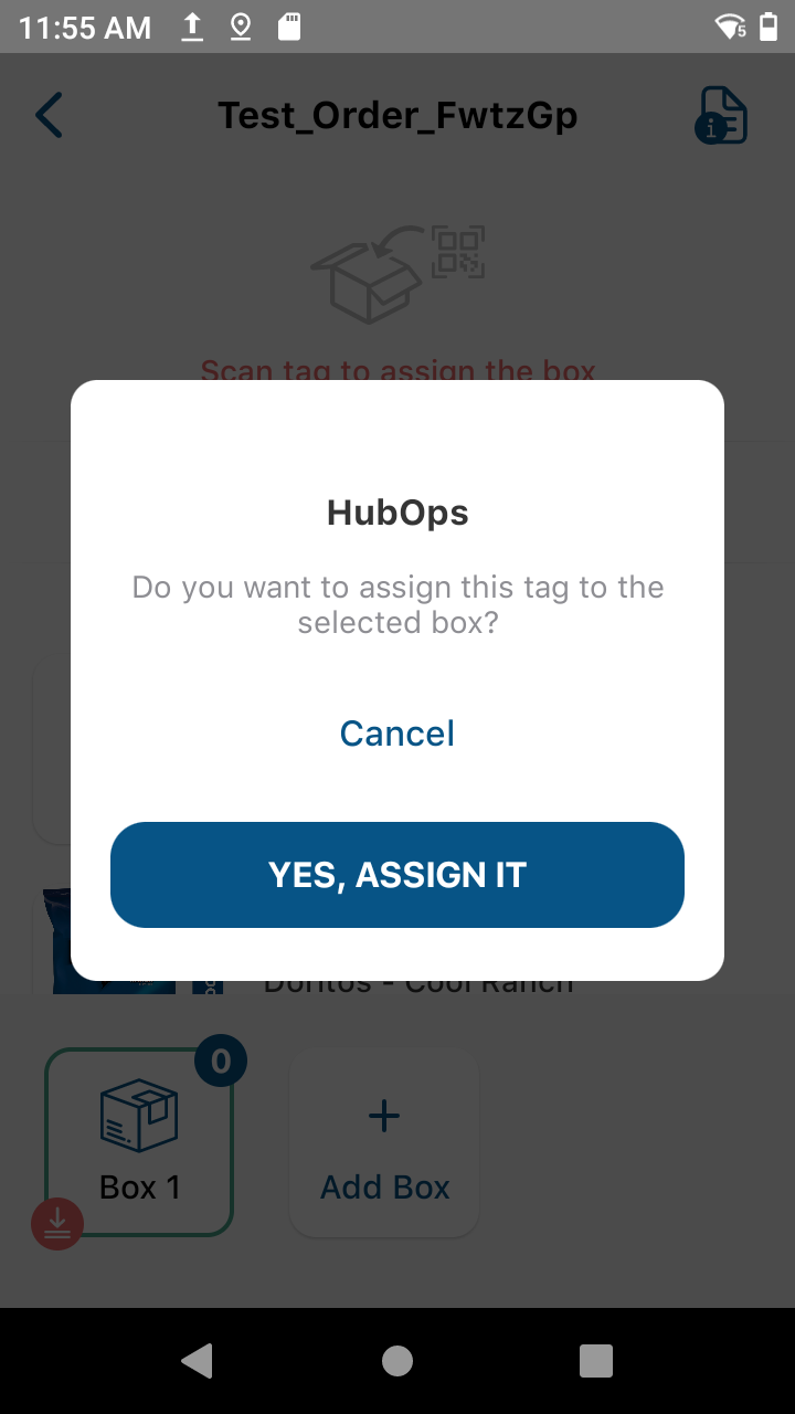 HubOps MCA Pack Assign Button